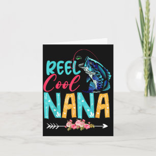 Funny fishing lover happy mother's day matching card