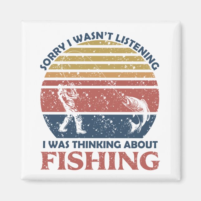 funny fishing magnet (Front)