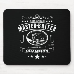 Funny Fishing Master Iter Champion Men's Gift Mouse Mat