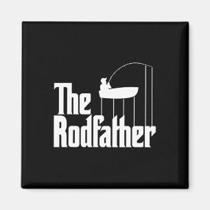 Funny Fishing Meme Of The Rodfather Fishing Rod Magnet