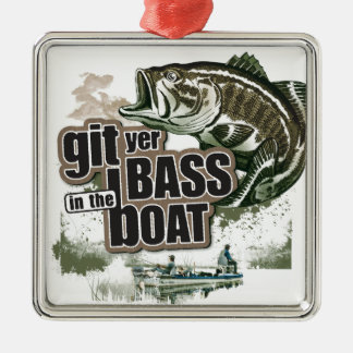 Funny Fishing Metal Tree Decoration