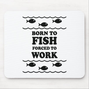 Funny fishing mouse mat