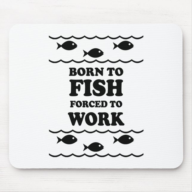 Funny fishing mouse mat (Front)