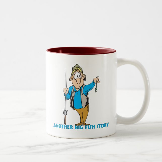 Funny Fishing Mug  Fishing Humour Fishing Big Fish (Right)