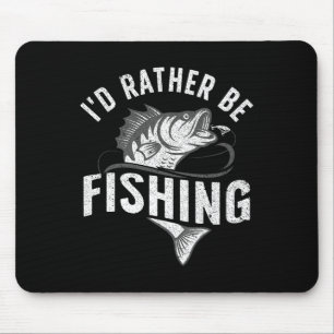 Funny Fishing Novelty Design For Men Women Kids Fi Mouse Mat