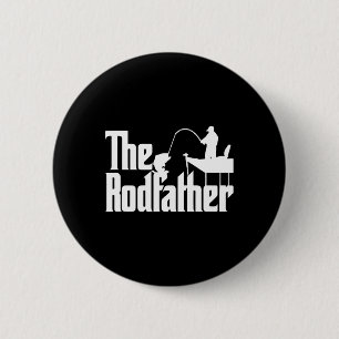 Funny Fishing Parody (the Rod Father) 6 Cm Round Badge