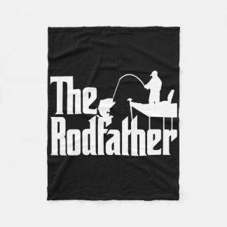 Funny Fishing Parody (the Rod Father)  Fleece Blanket
