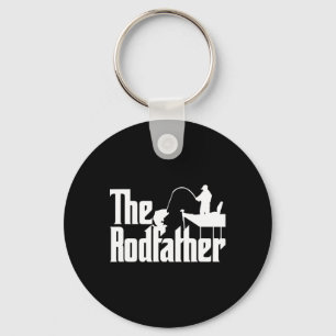 Funny Fishing Parody (the Rod Father) Key Ring