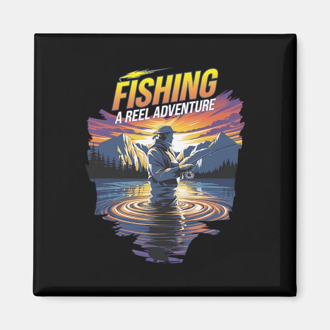 Funny Fishing Quote Artwork Perfect For Fishermen  Magnet (Front)