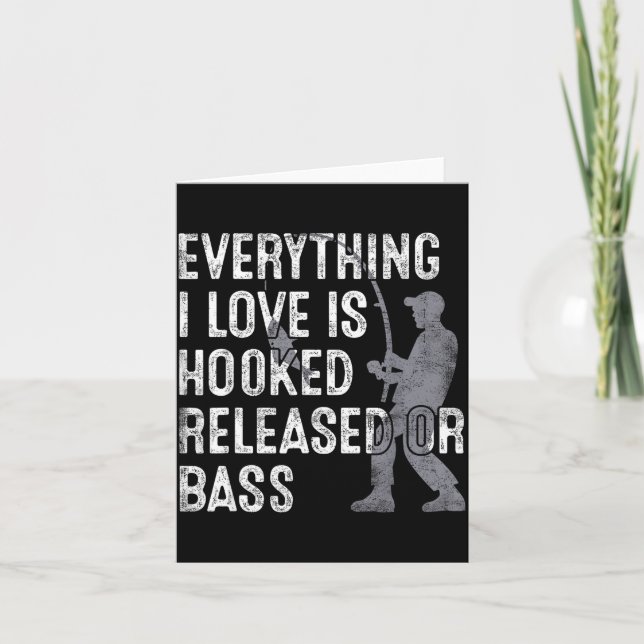 Funny Fishing Quote Humor Fisher Gift Dad Father A Card (Front)