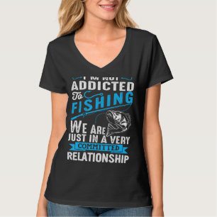 Funny Fishing Quote Outdoor Lake Motiv T-Shirt
