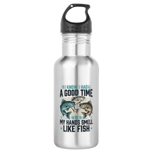 Funny Fishing Quote Vintage Engraving Vector Desig 532 Ml Water Bottle