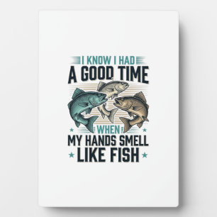 Funny Fishing Quote Vintage Engraving Vector Desig Plaque