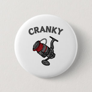 Funny Fishing Reel Pun Shirt For Fishermen 6 Cm Round Badge
