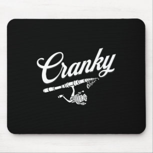 Funny Fishing Reel Pun Shirt Mouse Mat