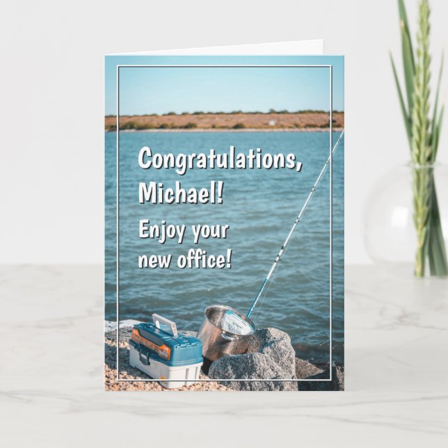 Funny Fishing Retirement Card (Front)
