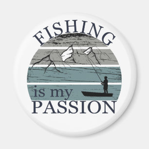 Funny fishing saying magnet