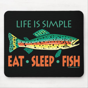 Funny Fishing Saying Mouse Mat