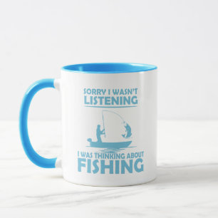 Funny fishing sayings mug