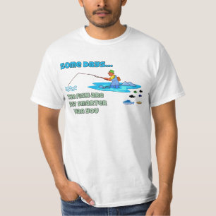 Funny Fishing Shirt Fishing Humour Fish are Smarte