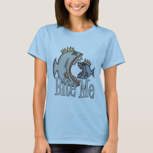 Funny Fishing Shirt Fishing Humour Fishing Bite Me