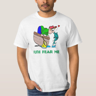 Funny Fishing Shirt Fishing Humour Fishing Fear