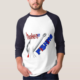 Funny Fishing Shirt -Hooked On Fishing