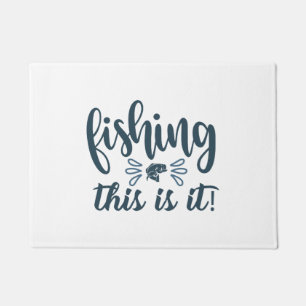 Funny Fishing Shirt with slogan Doormat