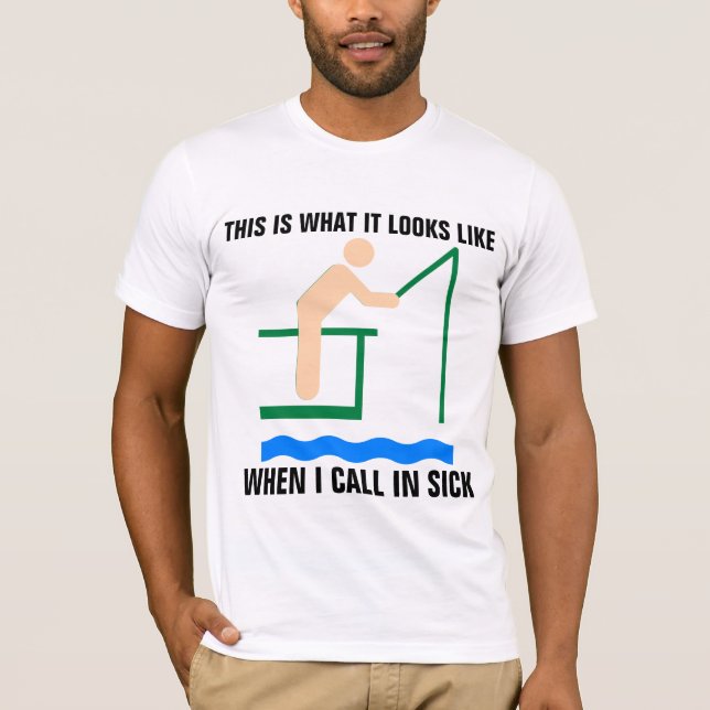 Funny fishing T-shirt (Front)