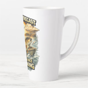 Funny Fishing T-Shirt – Weekend Forecast 100% Chan Latte Mug