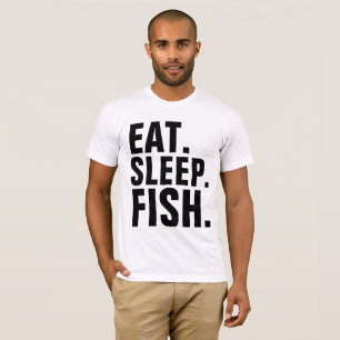 Funny Fishing T-shirts, EAT SLEEP FISH T-Shirt