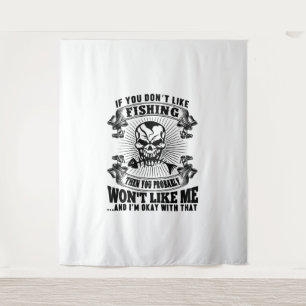 Funny Fishing Tapestry