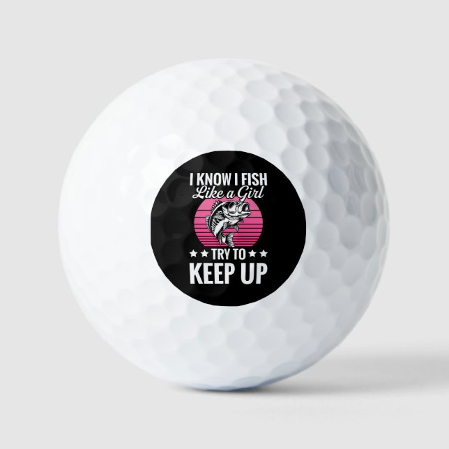 Funny Fishing Themed Golf Balls (Front)