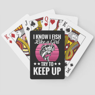 Funny Fishing Themed Playing Cards