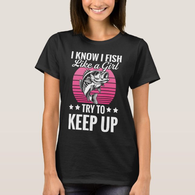 Funny Fishing Themed T-shirt (Front)