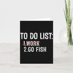 Funny Fishing To Do List Fisher Gift Dad Father An Card