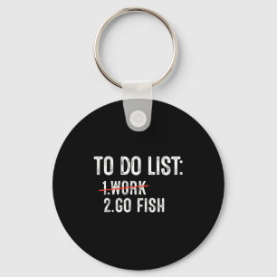 Funny Fishing To Do List Fisher Gift Dad Father An Key Ring