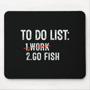 Funny Fishing To Do List Fisher Gift Dad Father An Mouse Mat