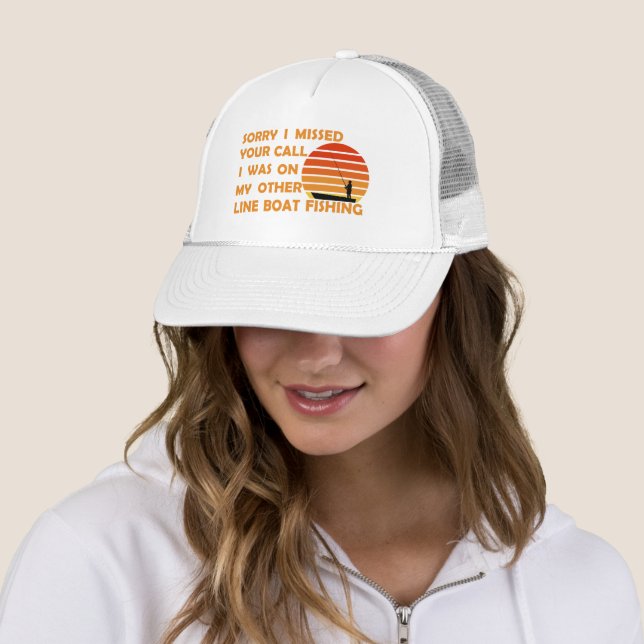 Funny fishing trucker hat (In Situ)