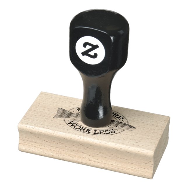 Funny Fishing Words for a Fisherman Rubber Stamp (Stamp)