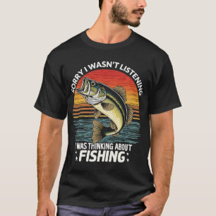 Funny Fishing Yelling Wife Problem Solved Fisher H T-Shirt
