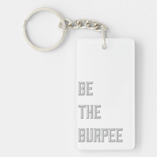 Funny Fitness Burpee Gym Humour Key Ring