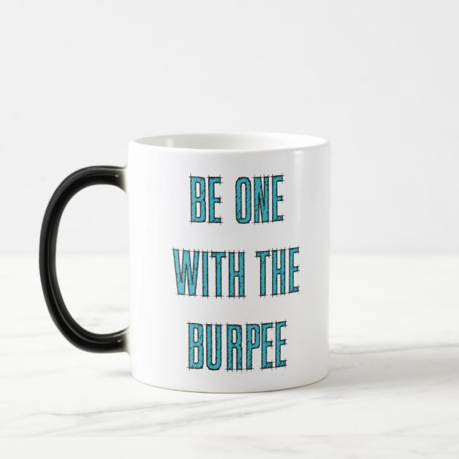 Funny Fitness Burpee Gym Humour Magic Mug (Left)