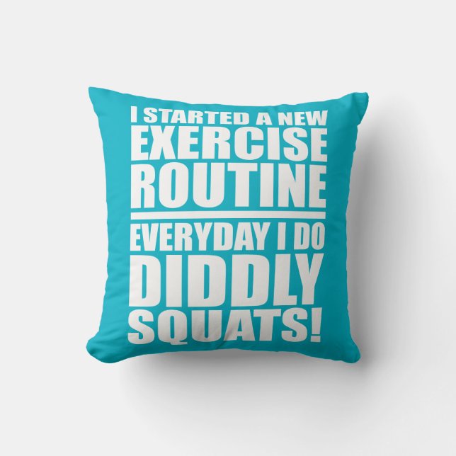 Funny Fitness Gym Cushion (Front)