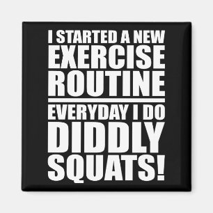 Funny Fitness Gym Magnet