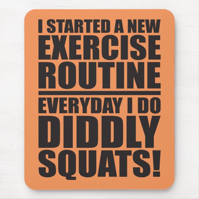 Funny Fitness Gym Mouse Mat (Front)
