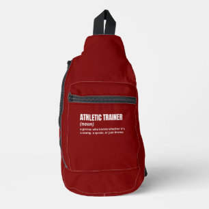 Funny Fitness Trainer Definition Sling Bag