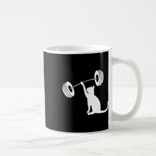 Funny Fitness Weight Strength Gym Cat Lifting For Coffee Mug