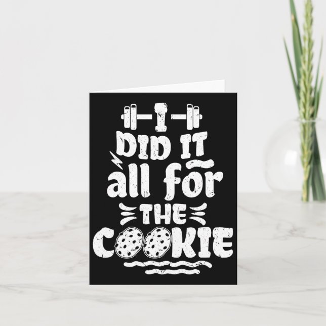 Funny Fitness Workout Gym Weight Lifting Bodybuild Card (Front)