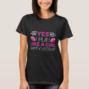 Funny Flag Football Girl T-Shirt